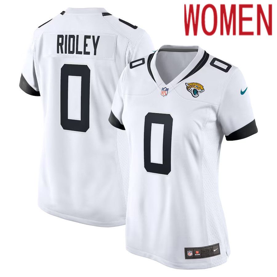Women Jacksonville Jaguars 0 Calvin Ridley Nike White Game NFL Jersey